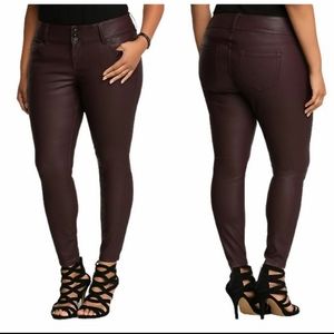 Torrid Ox Blood Leather Pants